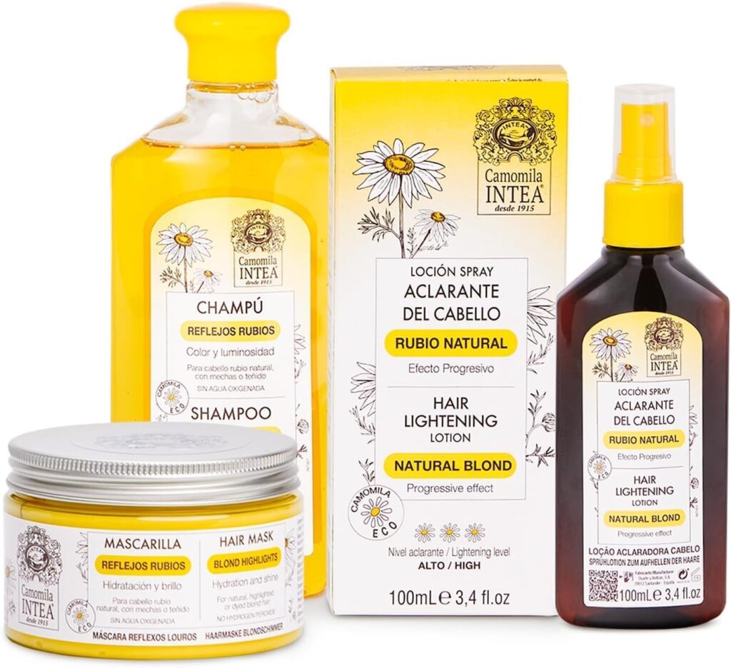 productos Camomila Intea para aclarar el cabello
